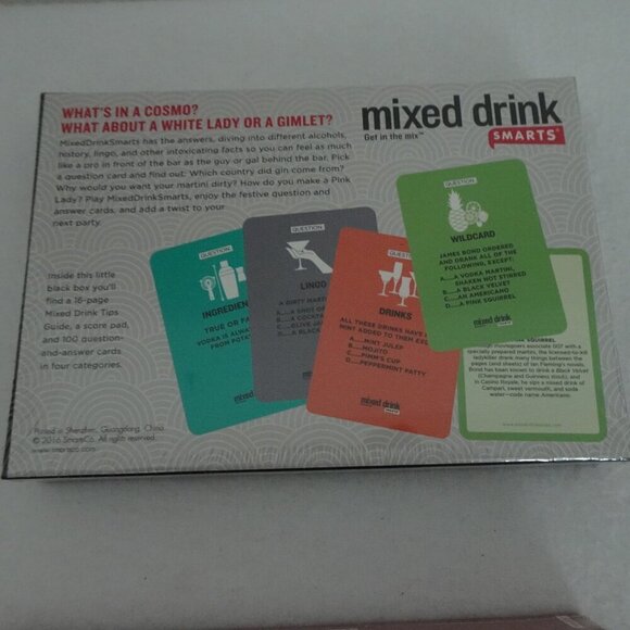 Mixed Drink Smarts + Beer Smarts Games Trivia Question & Answer Cards Recipes - Picture 5 of 11